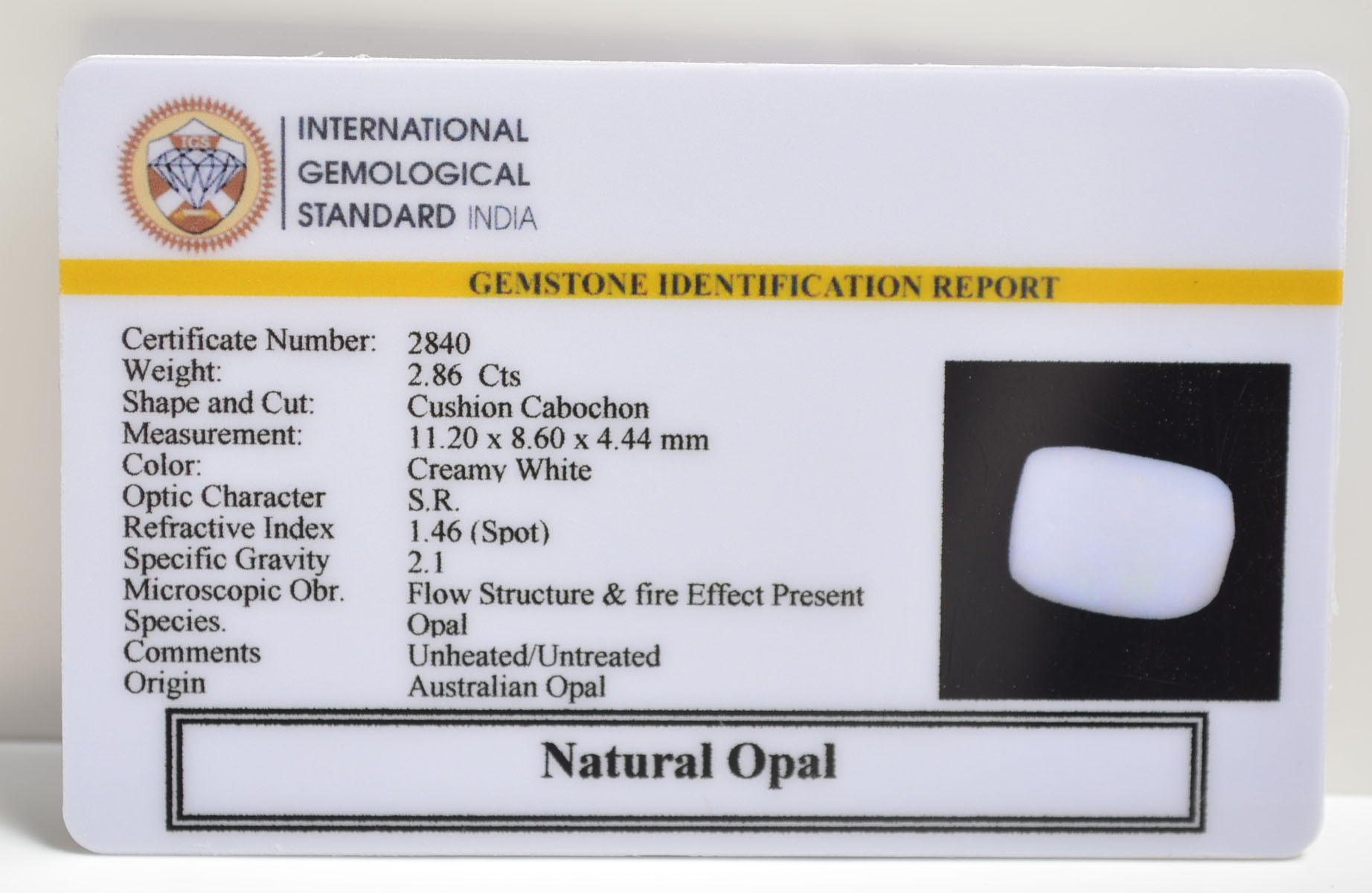 OPAL 2.86 Ct.