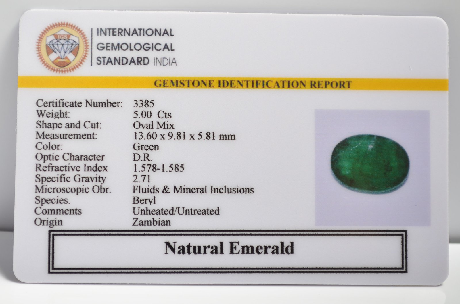 EMERALD 5 Ct.