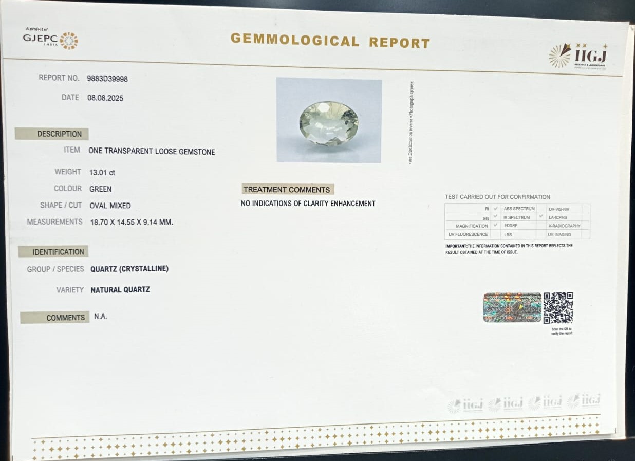 QUARTZ 13.01 Ct.