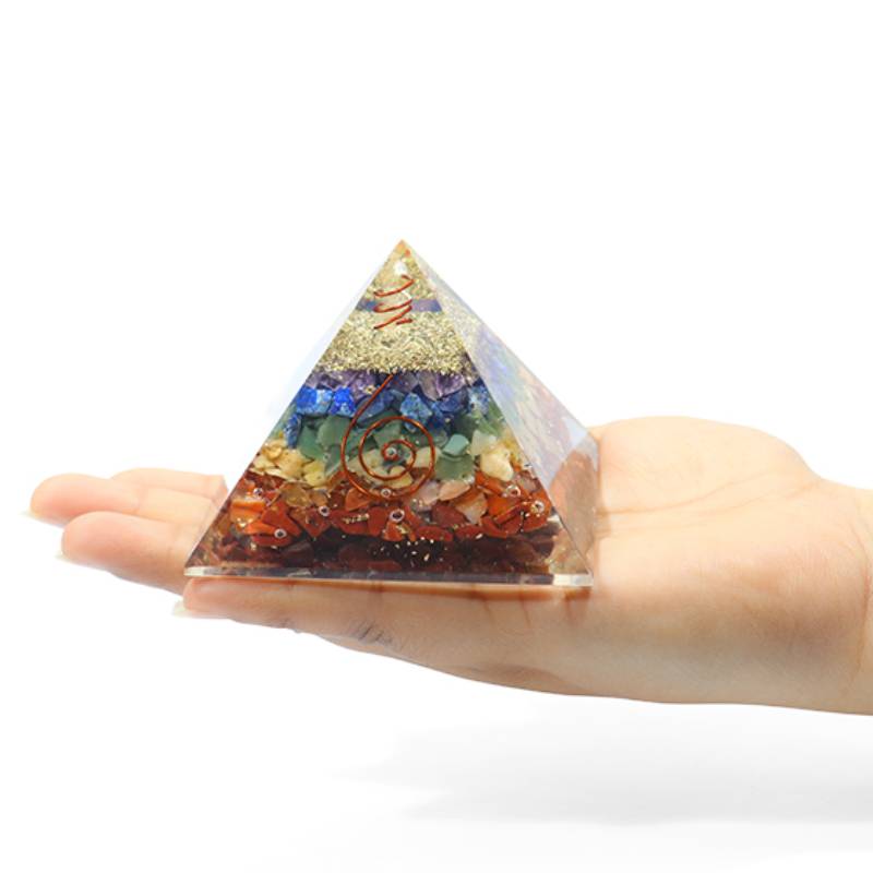 Seven Chakra Orgone Pyramid