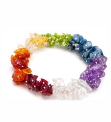 7 Chakra Chip Bracelet