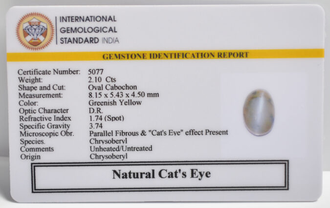 CATS EYE 2.1 Ct.