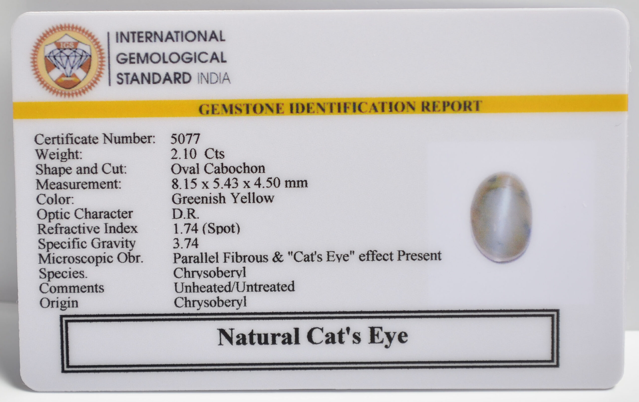 CATS EYE 2.1 Ct.