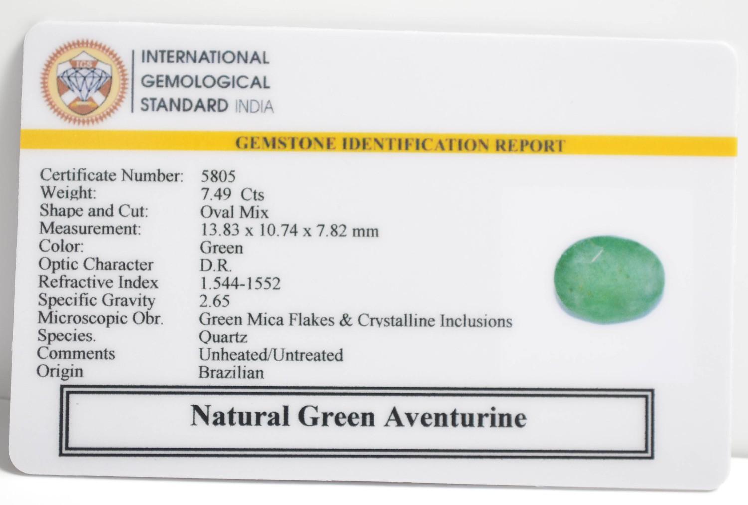 GREEN AVENTURINE 7.49 Ct.