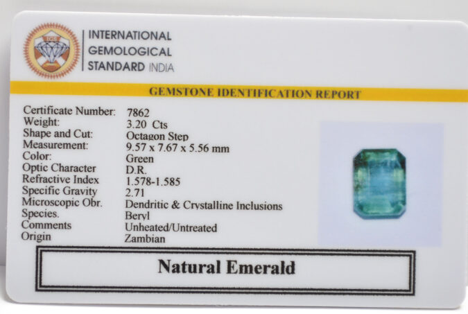 EMERALD 3.2 Ct.