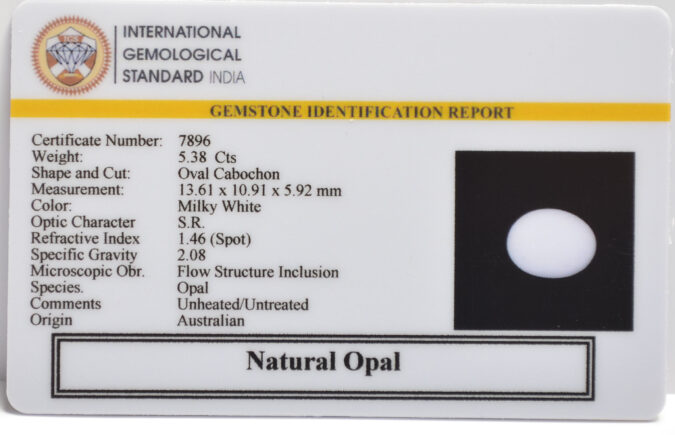 OPAL 5.38 Ct.