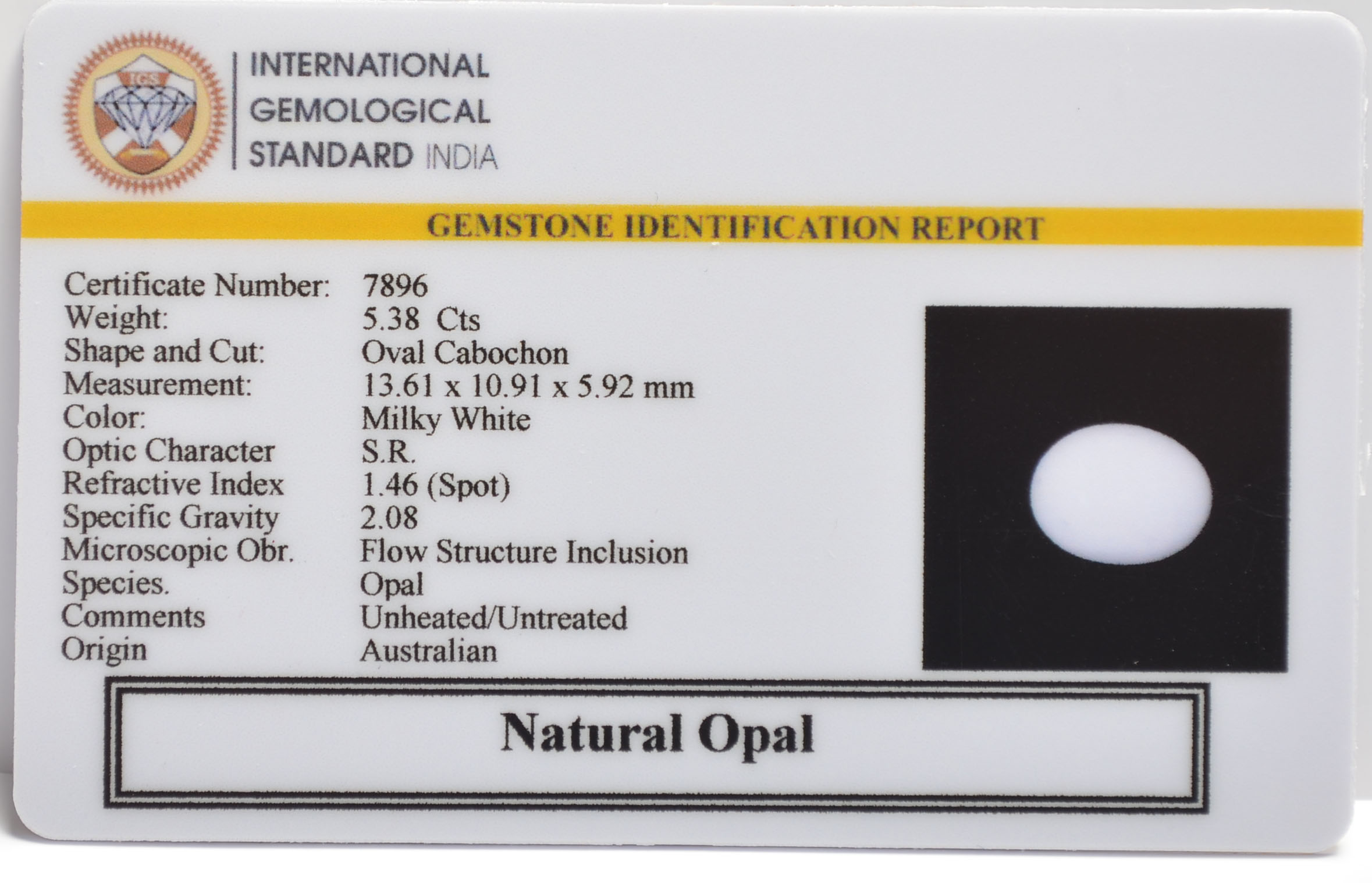 OPAL 5.38 Ct.