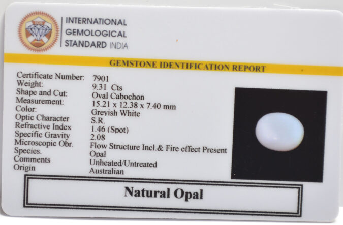 OPAL 9.31 Ct.