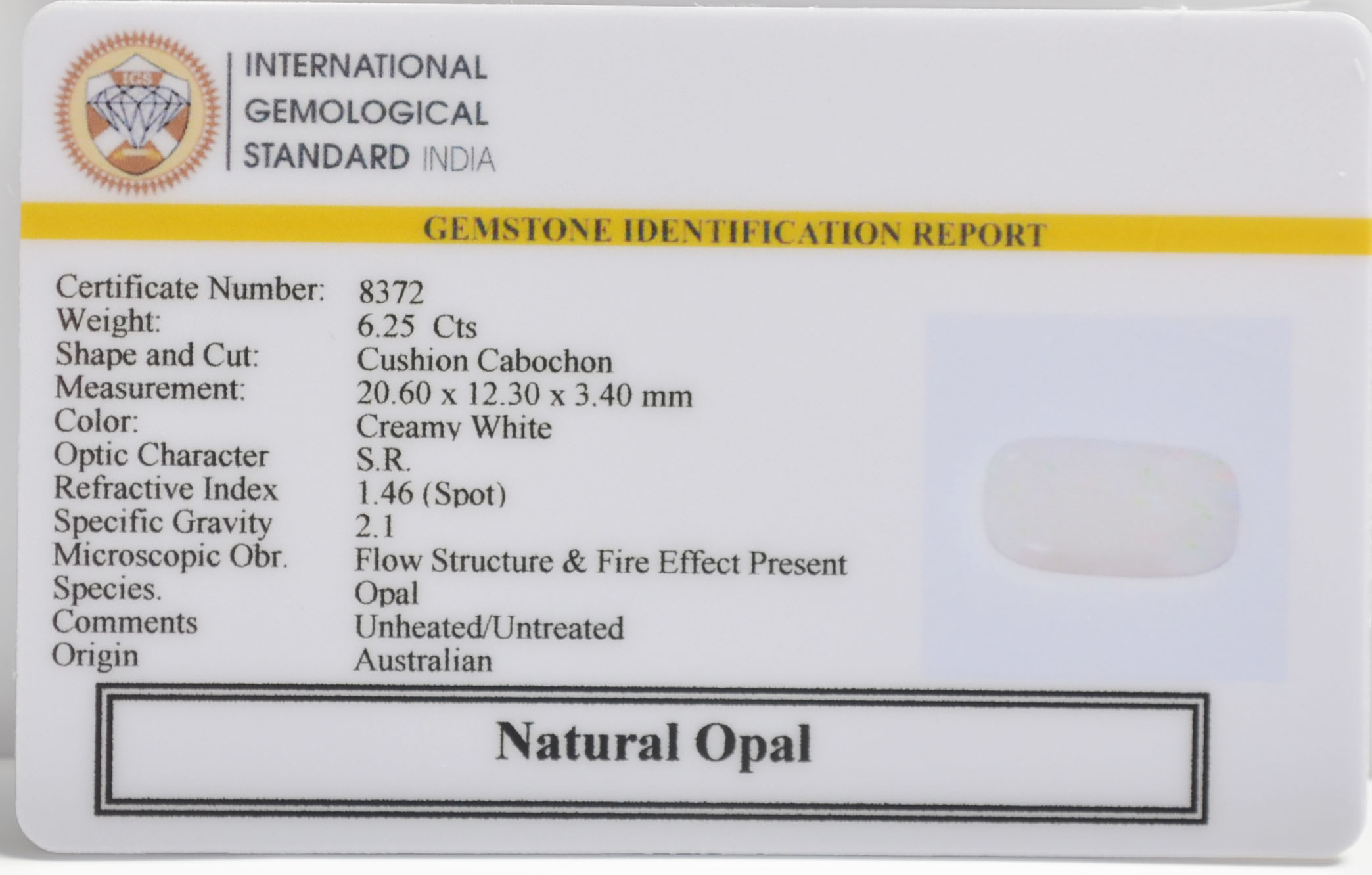 OPAL 6.25 Ct.