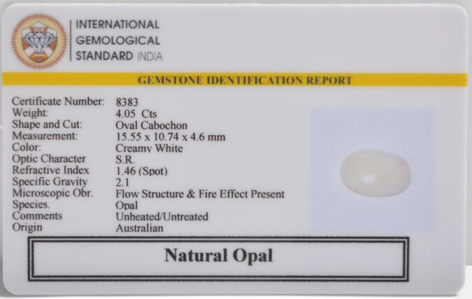 OPAL 4.05 Ct.