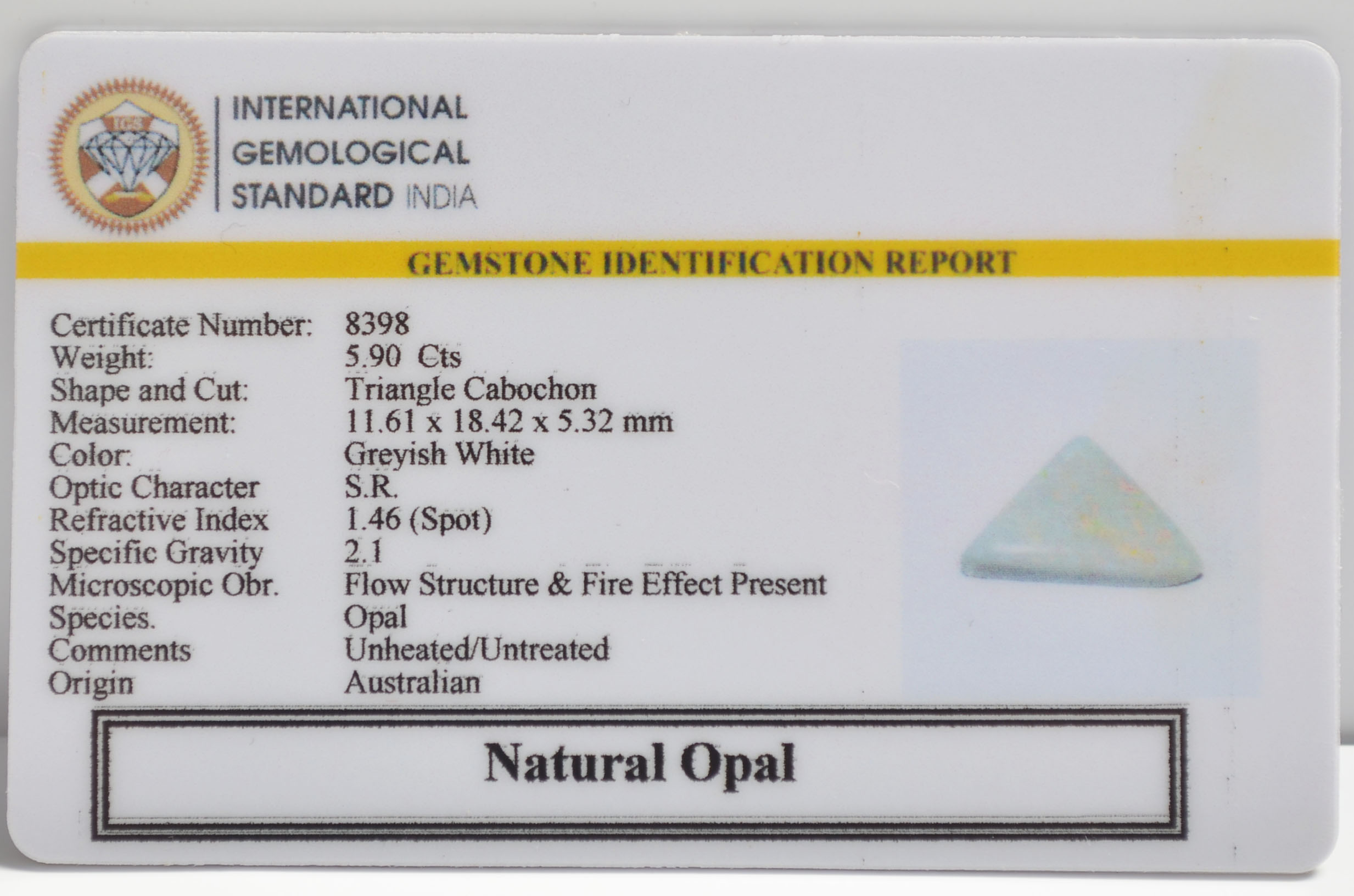 OPAL 5.9 Ct.