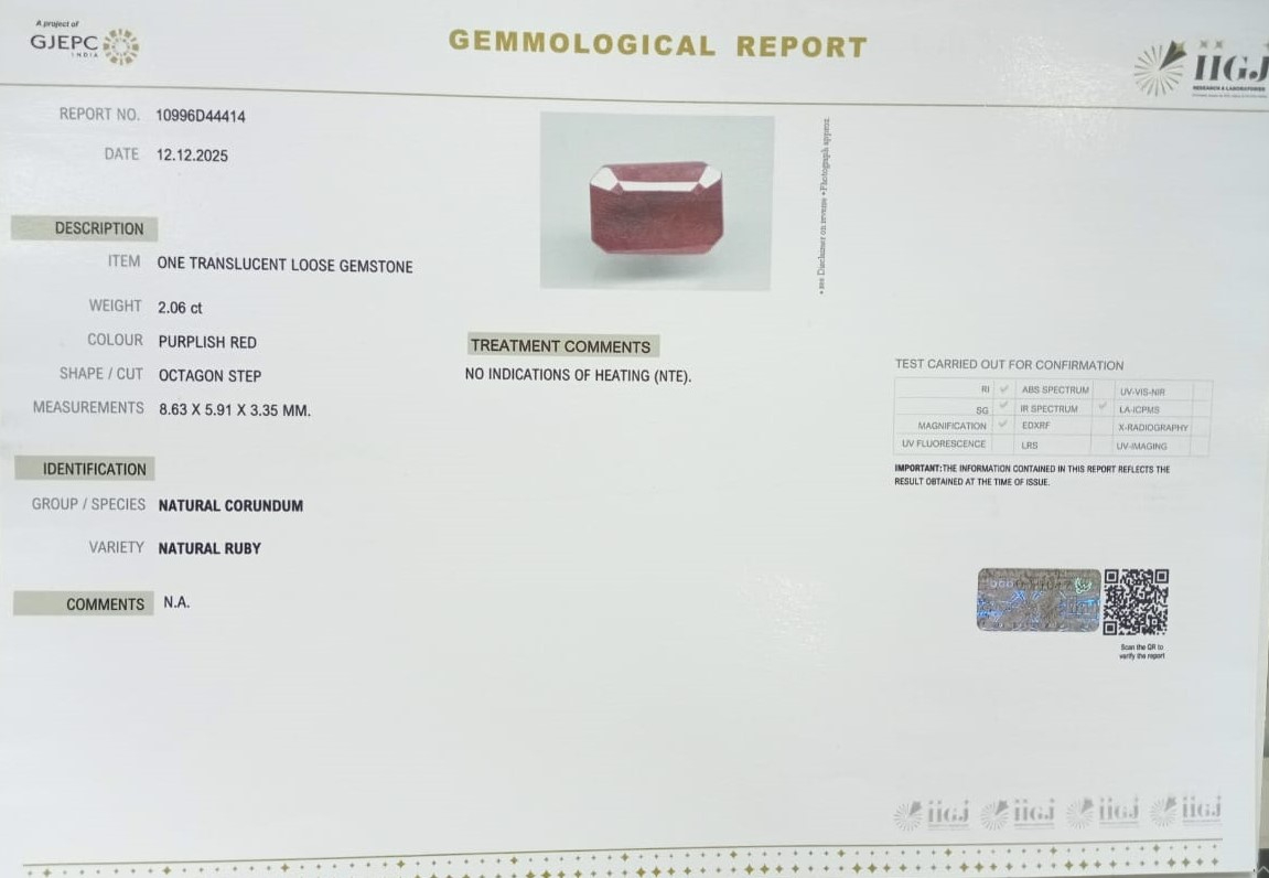 RUBY 2.06 Ct.