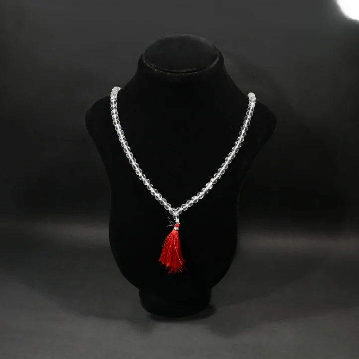 Sphatik Mala Diamond Cut (108+1)