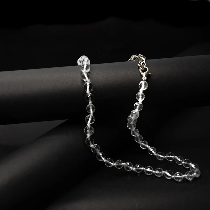 Sphatik Mala Diamond Cut