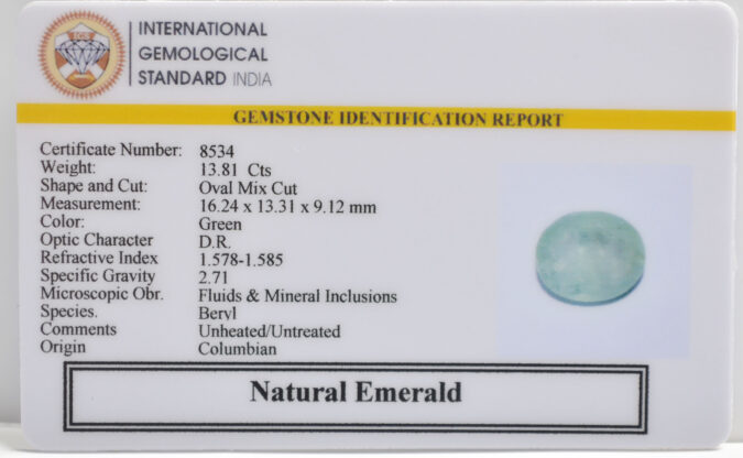 EMERALD 13.81 Ct.