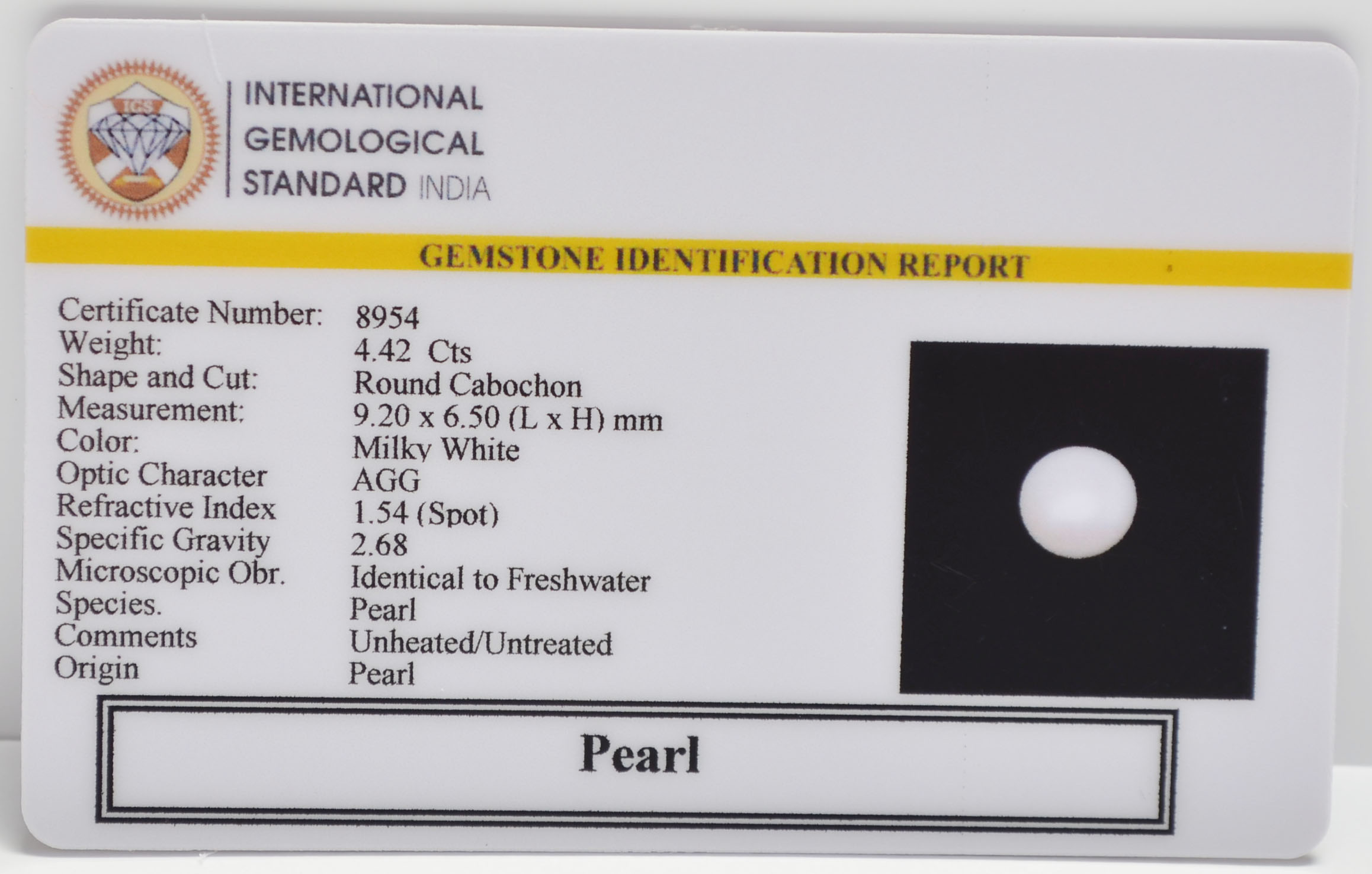 PEARL 4.42 Ct.