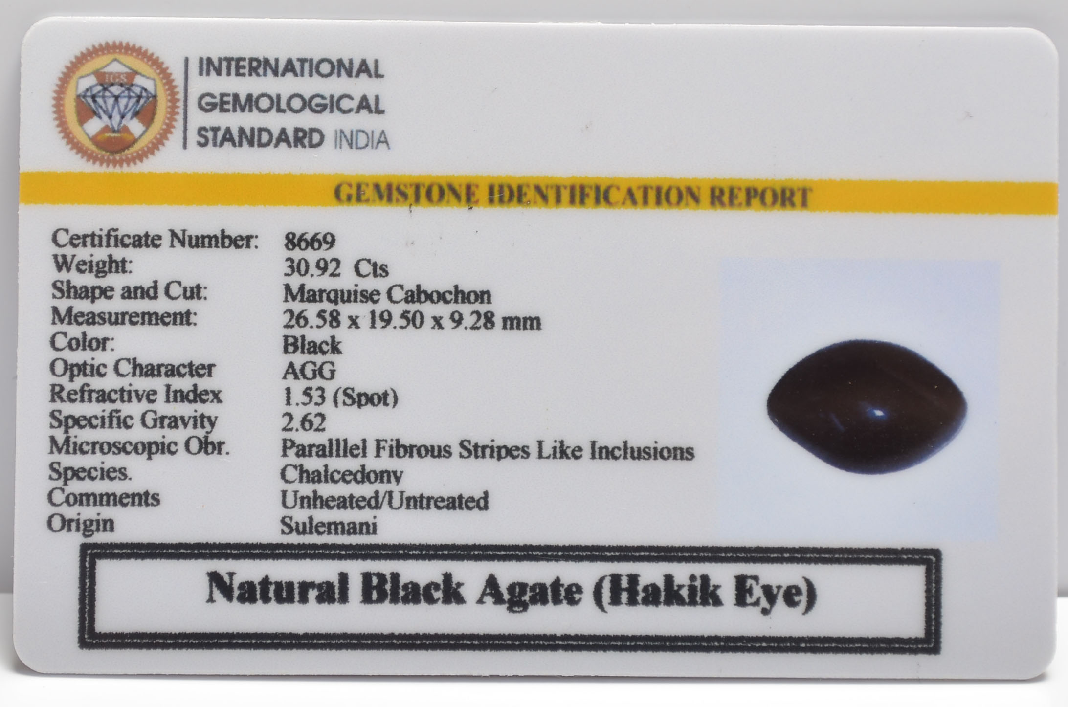 SULEMANI HAKIK 30.92 Ct.