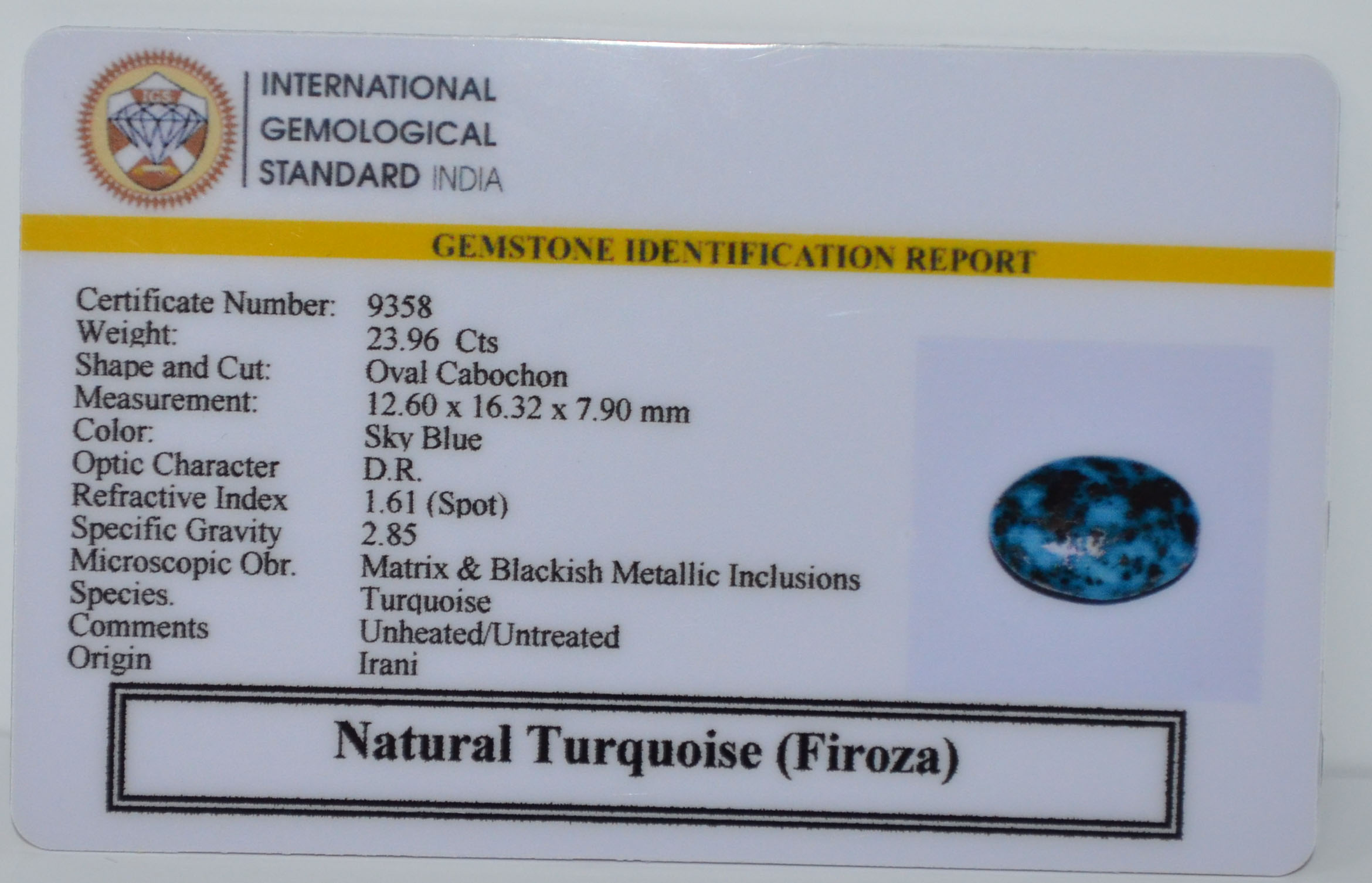 TURQUOISE 23.96 Ct.