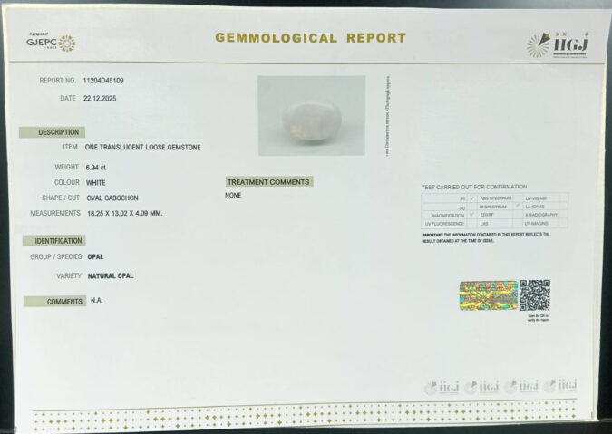 OPAL 6.94 Ct.