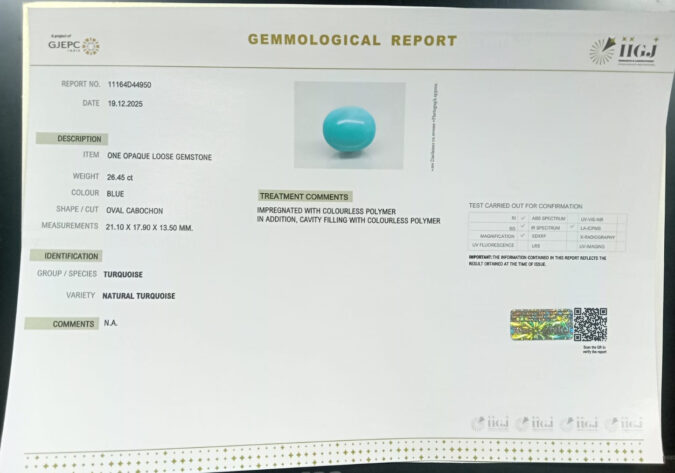 TURQUOISE 26.45 Ct.