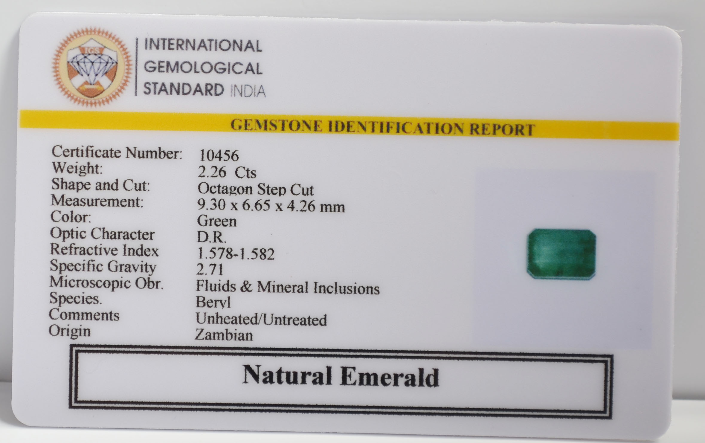 EMERALD 2.26 Ct.