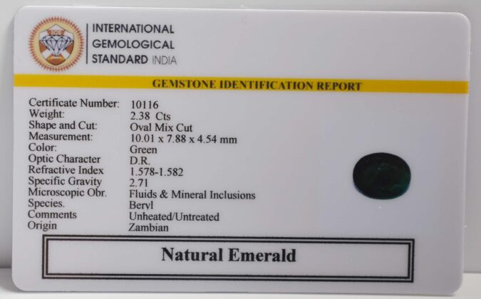 EMERALD 2.38 Ct.