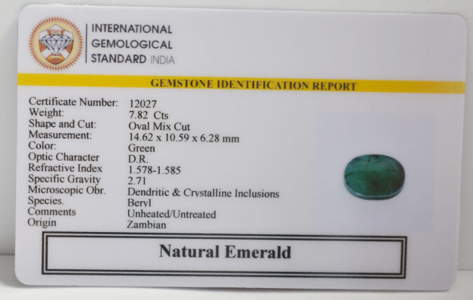 EMERALD 7.82 Ct.