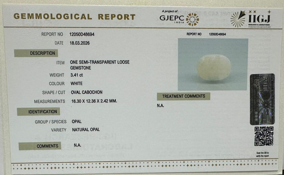 OPAL 3.41 Ct.