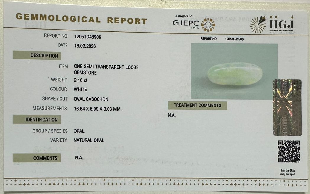 OPAL 2.16 Ct. OPAL 2.16 Ct.