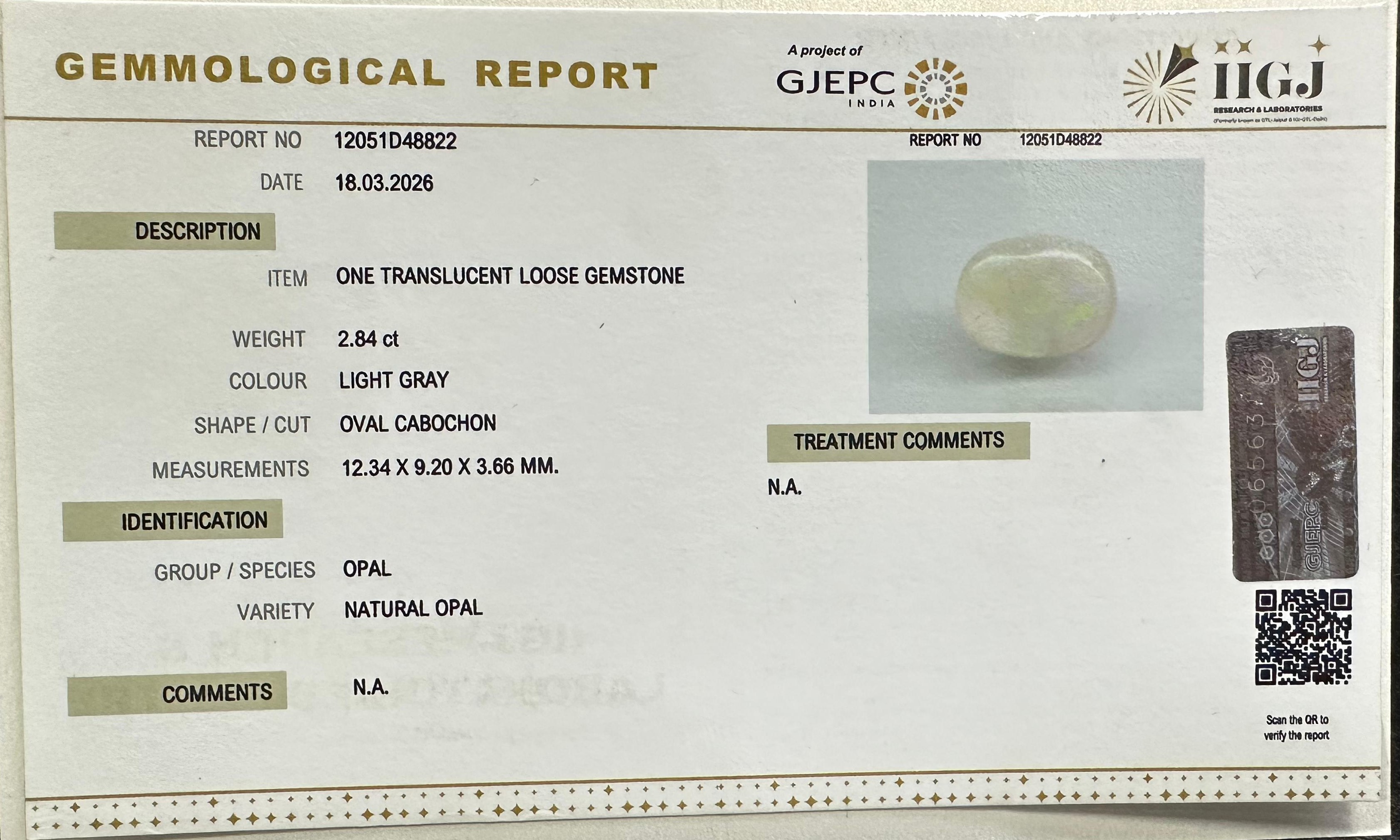 OPAL 2.84 Ct.