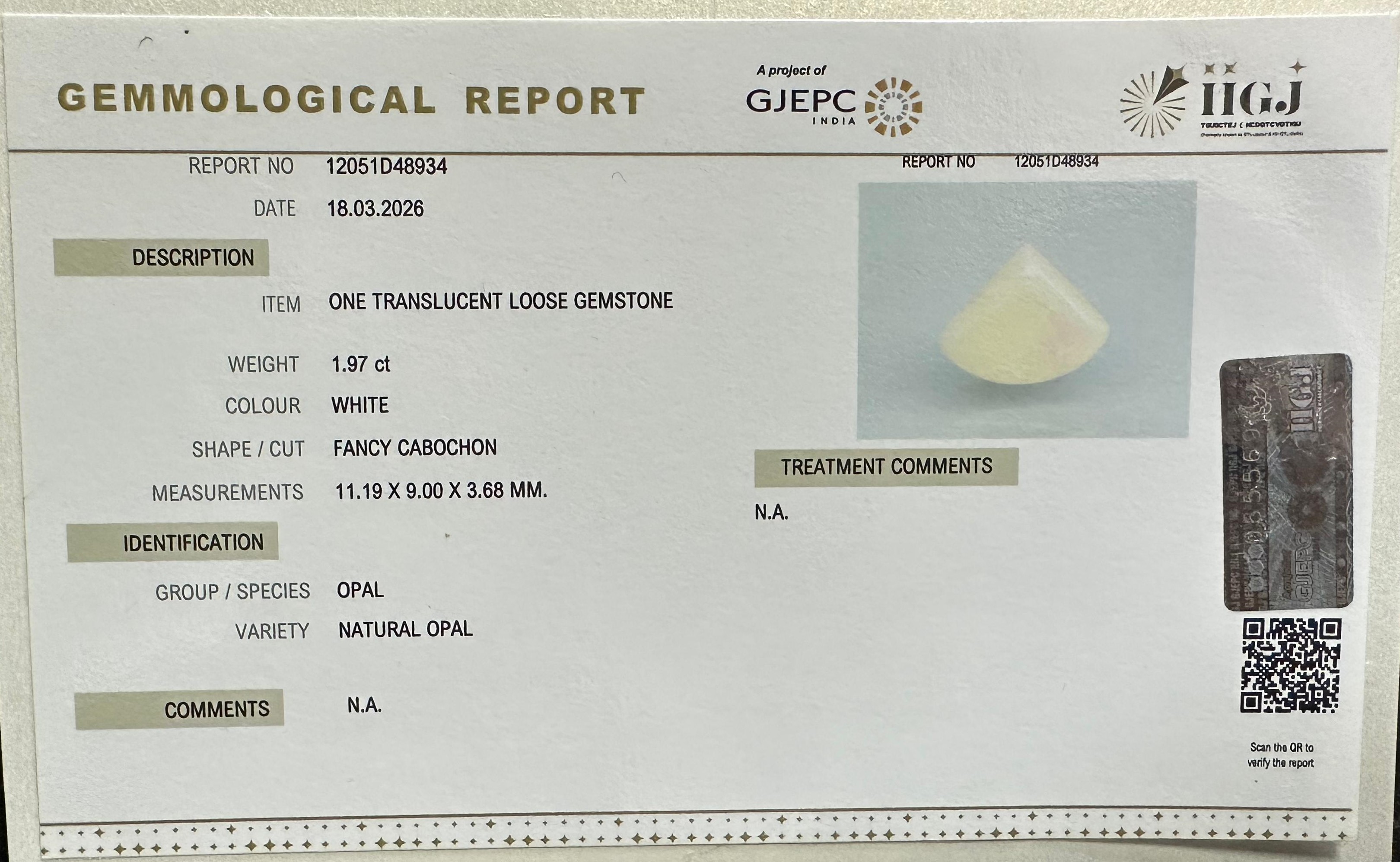 OPAL 1.97 Ct.