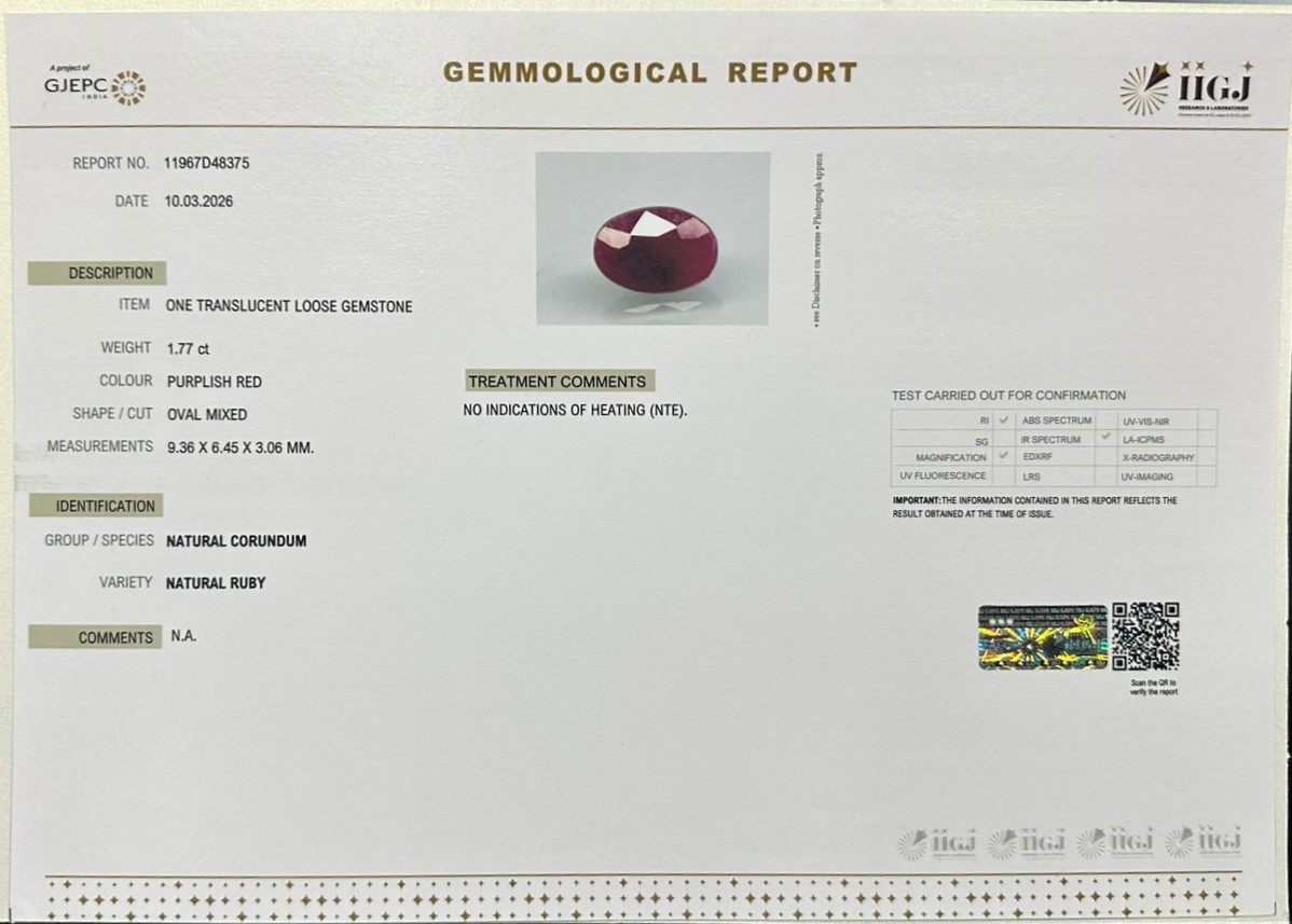 RUBY 1.77 Ct.