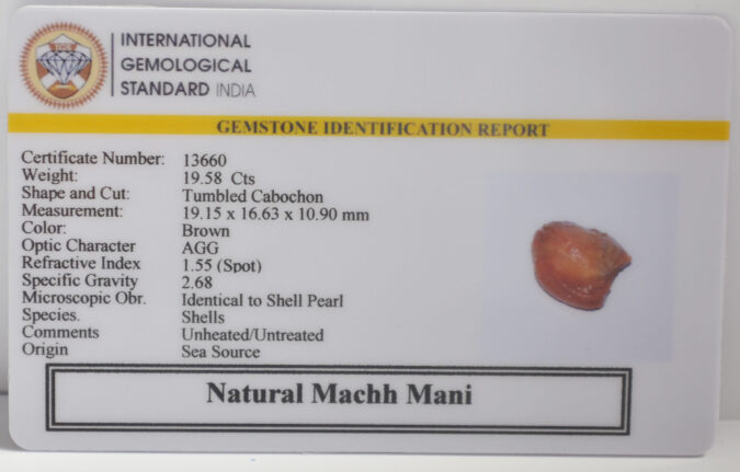 MACHH MANI 19.58 Ct.