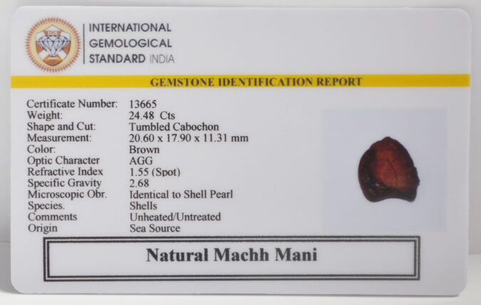 MACHH MANI 24.48 Ct. MACHH MANI 24.48 Ct.