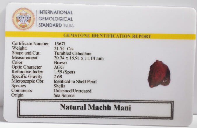 MACHH MANI 21.74 Ct.