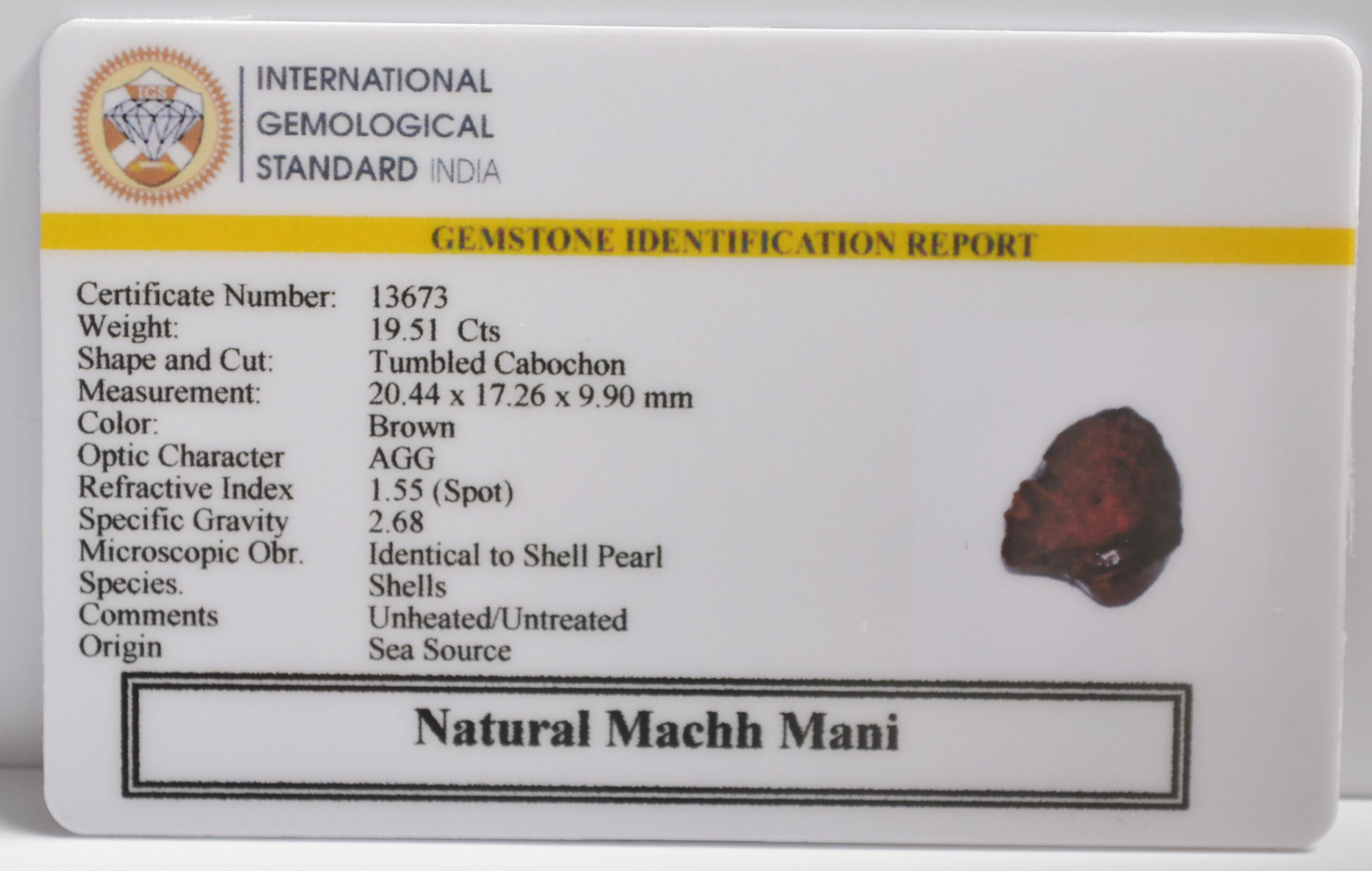 MACHH MANI 19.51 Ct.