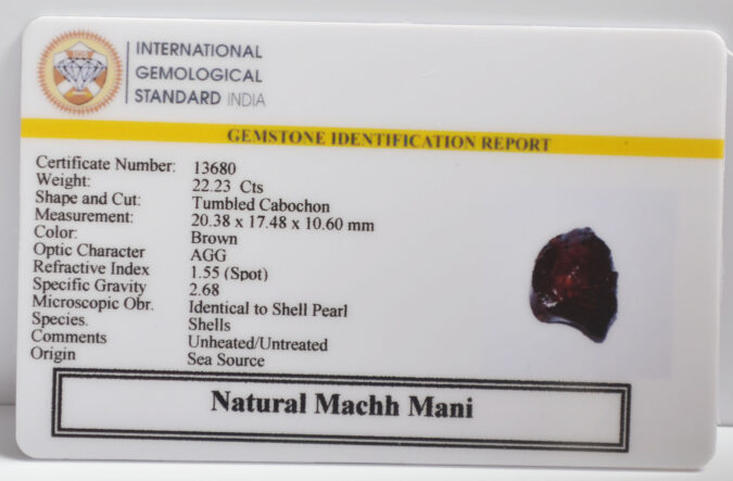 MACHH MANI 22.23 Ct.