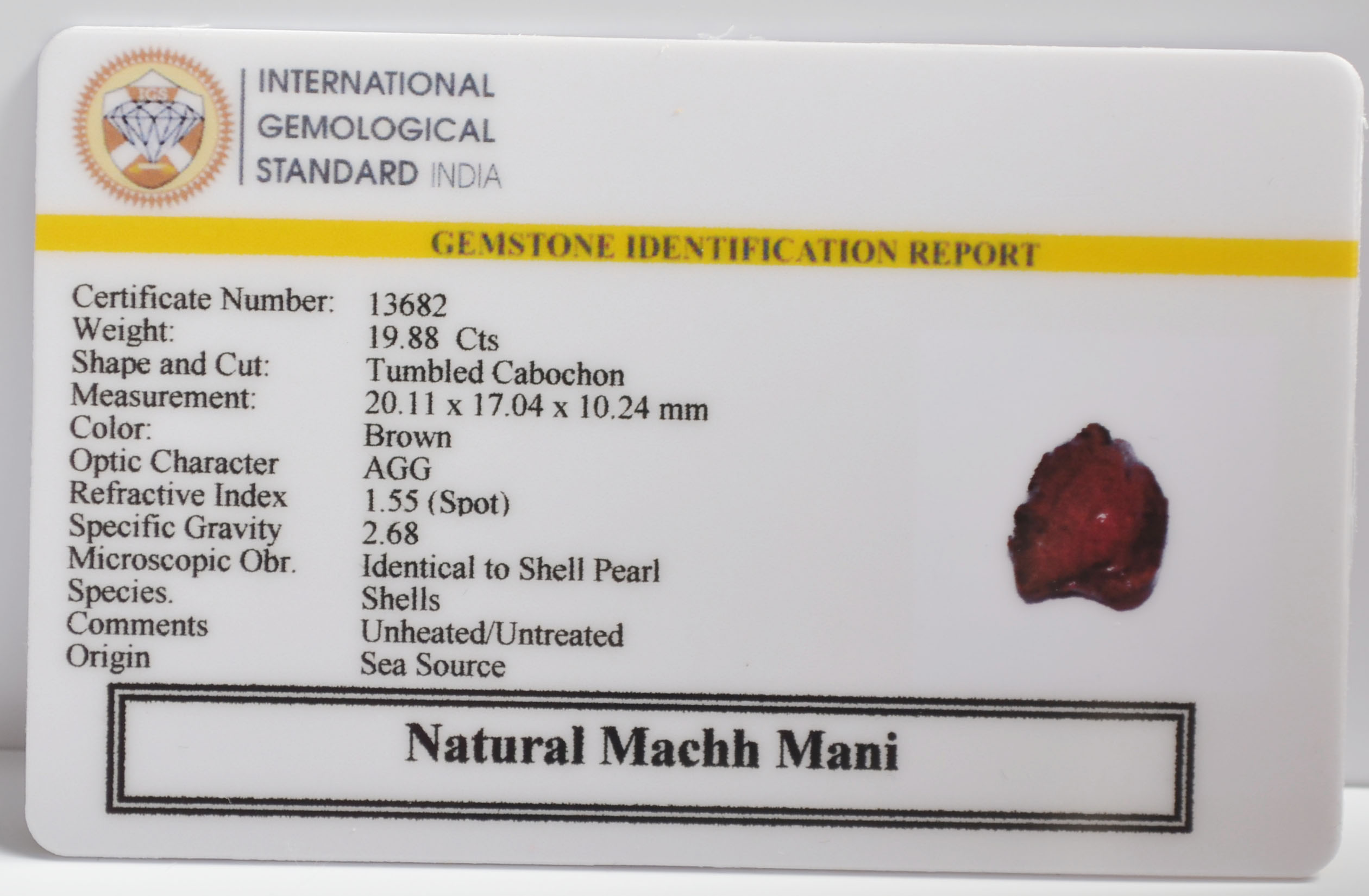MACHH MANI 19.88 Ct.