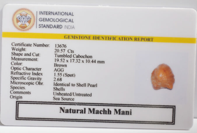 MACHH MANI 20.57 Ct.