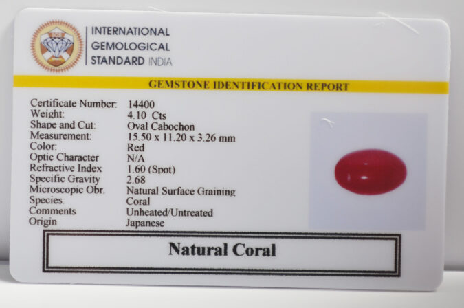 CORAL 4.1 Ct.