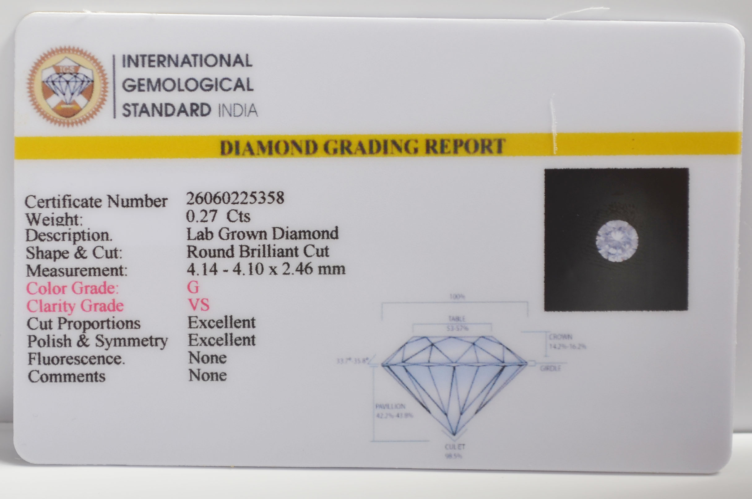 CVD 0.27 Ct. CVD 0.27 Ct.