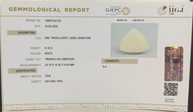 OPAL 8.18 Ct. OPAL 8.18 Ct.