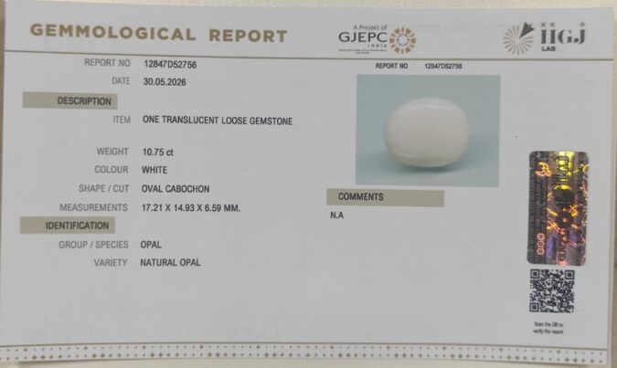 OPAL 10.75 Ct.