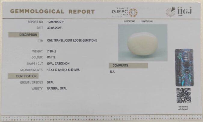 OPAL 7.9 Ct.