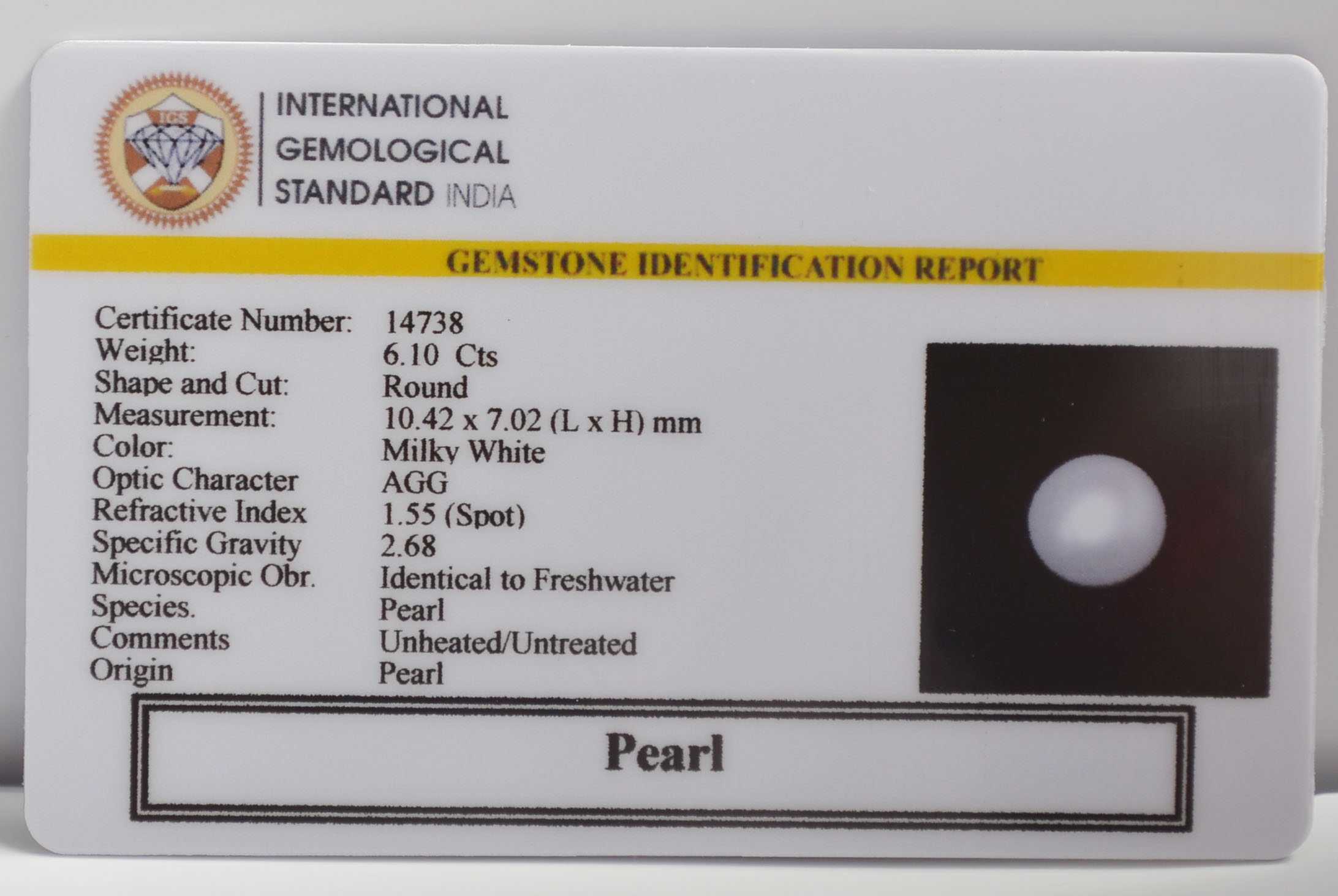 PEARL 6.1 Ct.