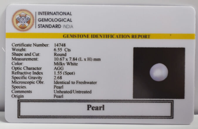 PEARL 6.55 Ct.