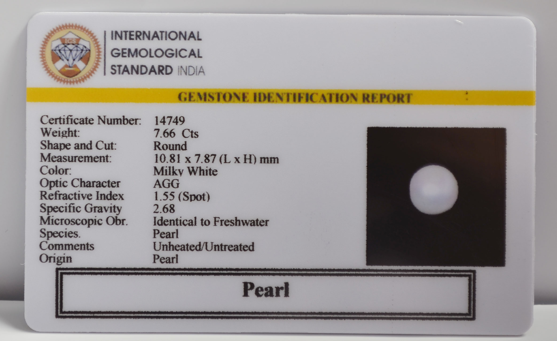 PEARL 7.66 Ct. PEARL 7.66 Ct.