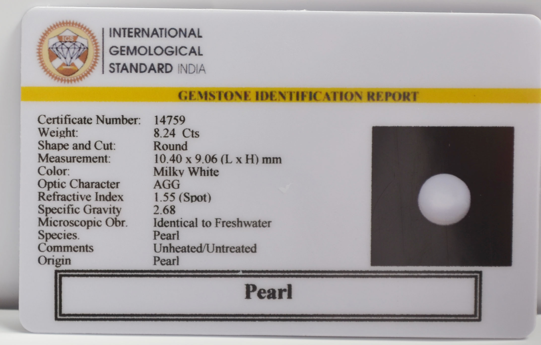 PEARL 8.24 Ct.