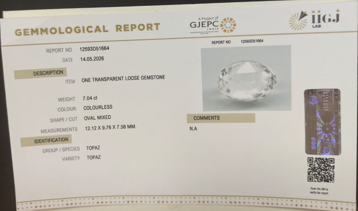 TOPAZ 7.04 Ct.