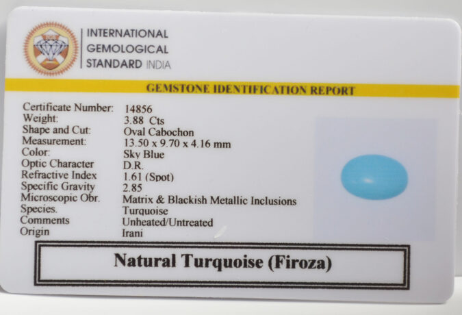 TURQUOISE 3.88 Ct.
